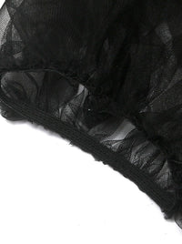Mesh Costume Accessory Black Detail View