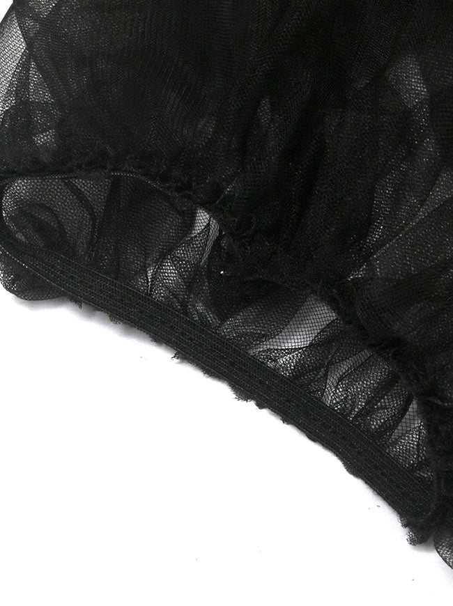Mesh Costume Accessory Black Detail View