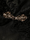 Renaissance Jacket Bolero Shrug Floral Lace Medieval Costume Shrug Jacket Detail View