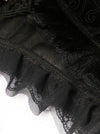 Steampunk Vampire Costume Accessories for Women Black Bolero Shrug Detail View