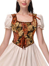 Vintage Corset Tops for Women Bustier Side View
