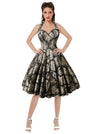 Gothic Retro 1950s Sleeveless Dress Model View