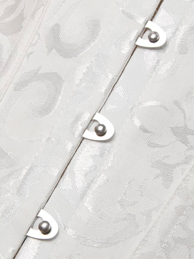 Busk Closure Bride Corset Detail View