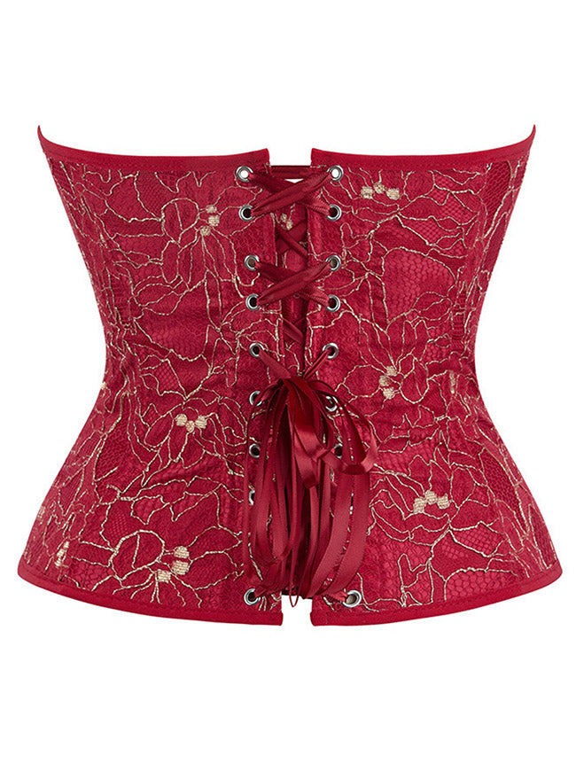 Bustier corset victorien vue arrière