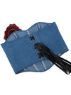 Women Denim Bustier Corset Top Detail View