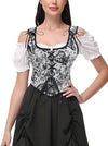 Renaissance Corset Bustier Tops for Women Side View