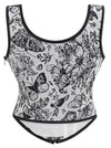 Embroidered Corset Vest for Women Detail View