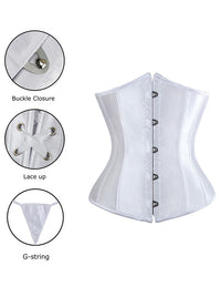 Vintage Renaissance Gothic Schnür-Short Torso Taillentraining Korsett