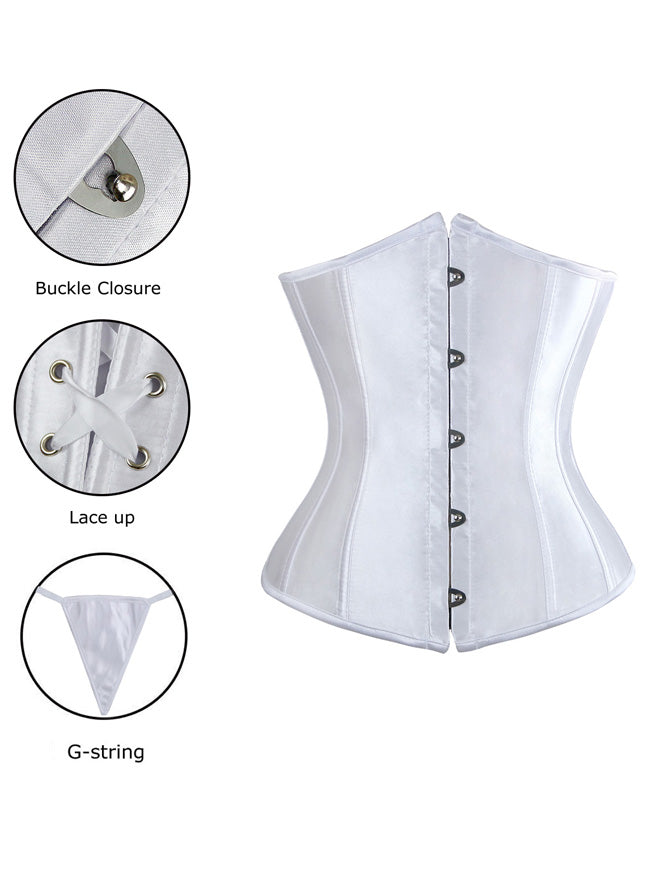 Vintage Renaissance Gothic Schnür-Short Torso Taillentraining Korsett