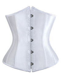 Modisches Satin-Taillenformer-Korsett mit Stäbchen, Unterbrustkorsett-Oberteil (Hauptbild)