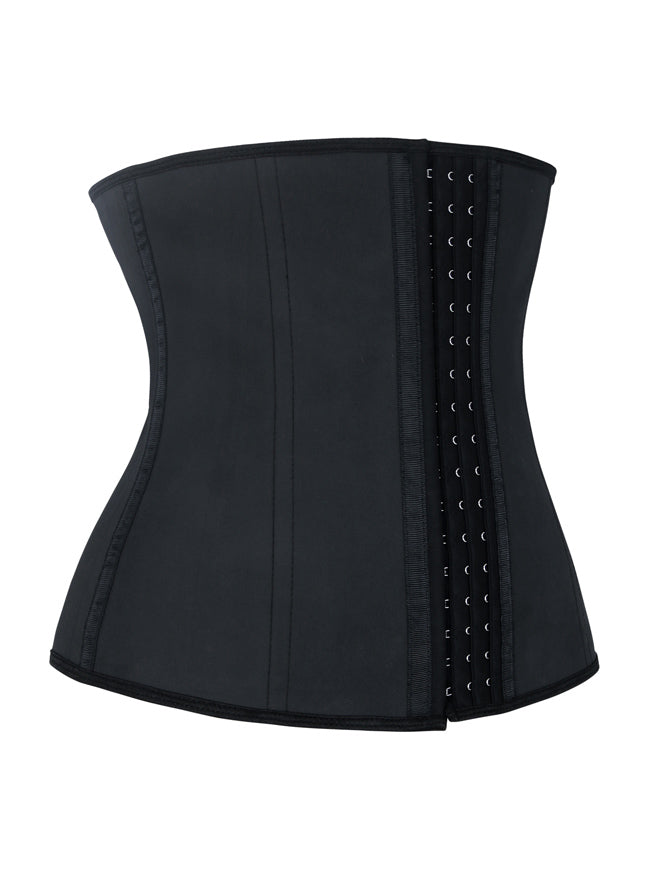Latex Steel Boned Body Shaper Waist Training Workout Running Underbust Corset