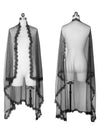 Lace Bridal Day of the Dead Costume Church Veil Front and Back View