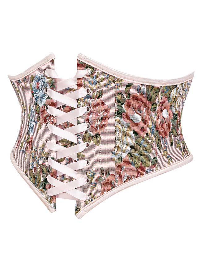 Vintage Boned Waist Trainer Corset Belt for Women Girdle Belt Back View