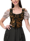 Women Ren Faire Corset Top Bustier Side View