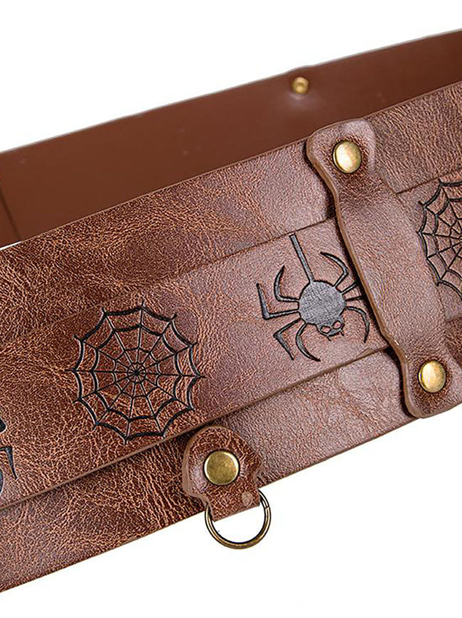 Medieval Leather Belt for Men Side View