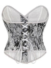 Vintage Strapless Boned Corset Bustier Back View