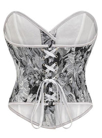Vintage Strapless Boned Corset Bustier Back View