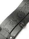 Vintage Waistband Embossing PU Belt Detail View