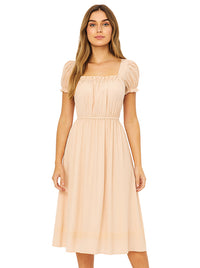 Women Casual Ruffle Dress for Wedding Guest Detail View