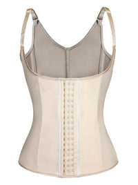 Latex Underbust Waist Training Cincher Steel Boned Body Shaper Corset Vest