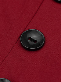Female Polka Dot Dress with Button Detail View