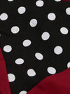 Wine Red Garden Tea Party Dress Detail View
