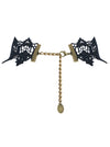 Fashion Hot Sale Steampunk Accessories Costume Cosplay Lace Choker Beads Chain Decorative Necklace Back View