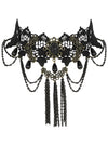 Steampunk Accessories Costume Cosplay Lace Choker Beads Chain Decorative Necklace