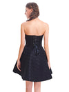 Steampunk-themed Vintage High Waist Lace Overlay Bustier Corset Dress