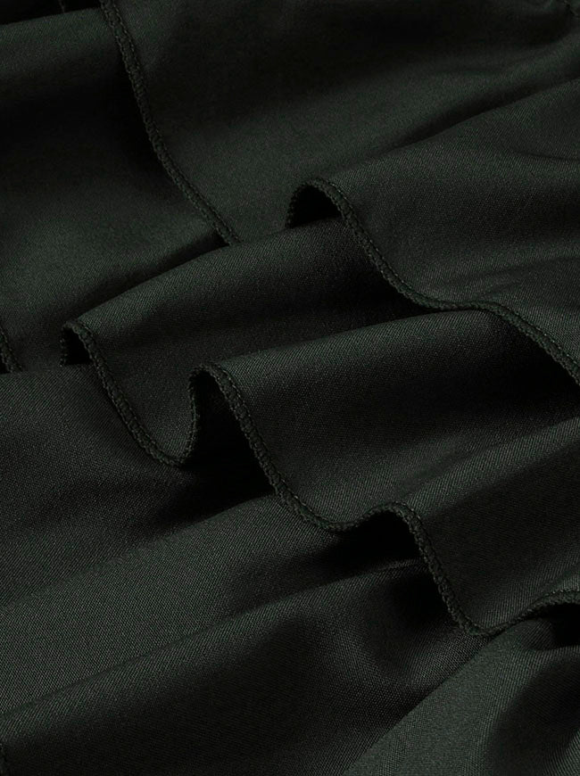 Women Cyberpunk Green Bustle Skirt Detail View
