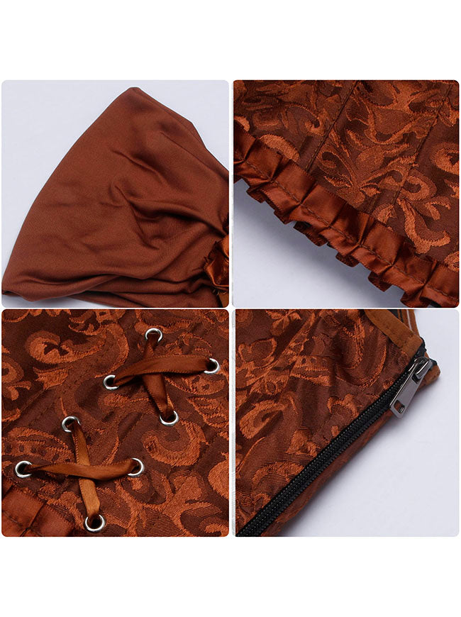 Vista detallada del top corsé bustier de lencería para mujer que sale de fiesta.