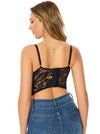 Bustier Plus Size Leather Tops for Women Side View