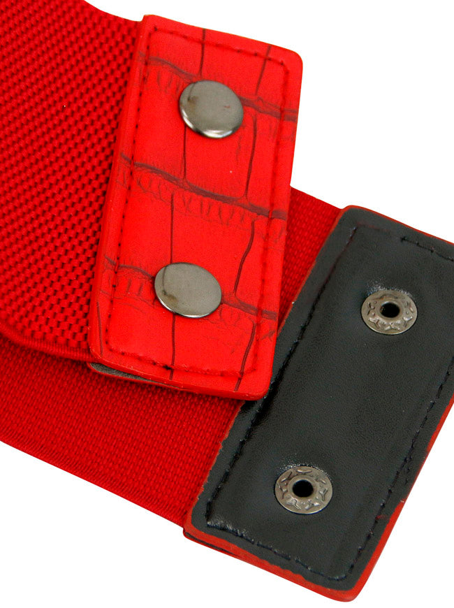 Steampunk Elastic Rivets Waistband Waist Cincher Corset Belt