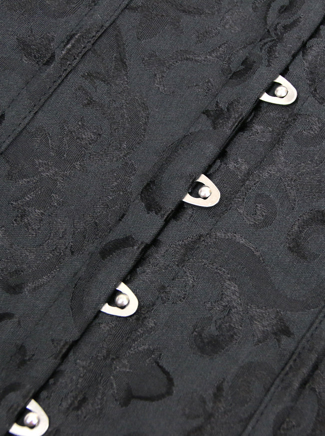 Steampunk Vintage Floral Brocade Underbust Corset Cosplay Costume