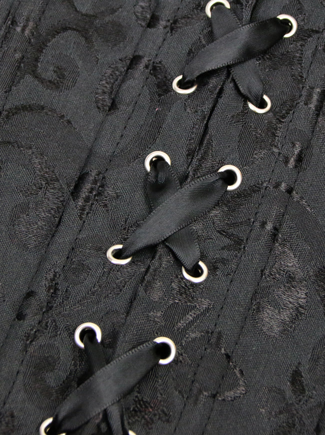 Retro Gothic Renaissance Brocade Waist Training Underbust Corset