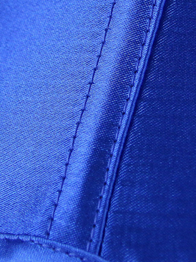 Halloween Busk Royalblau Gothic Elegantes kurzes Oberteil mit Schnürung am Rücken Clubwear Tanz Renaissance Unterbrustkorsett