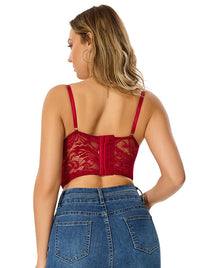 Women Y2K Shiny Tops Clubwear Outfits Side View