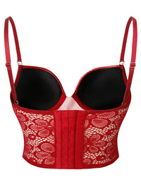 Plus Size Corset Bra Top Punk Detail View