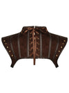 Steampunk Gothic Costume Accessories Leather Jacket Shrug Shoulder Armor Back View