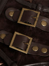 Steampunk Gothic Costume Accessories Leather Jacket Shrug Shoulder Armor Detail View-1