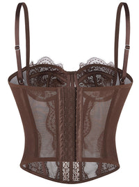Corset Bustiers Cute Y2K Lace Tops Detail View
