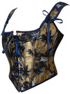 Renaissance Lace Up Vintage Boned Bustier Corset Model View