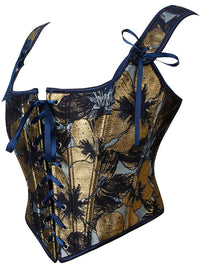Renaissance-Bustier-Korsett mit Schnürung und Vintage-Stäbchen, Modellansicht