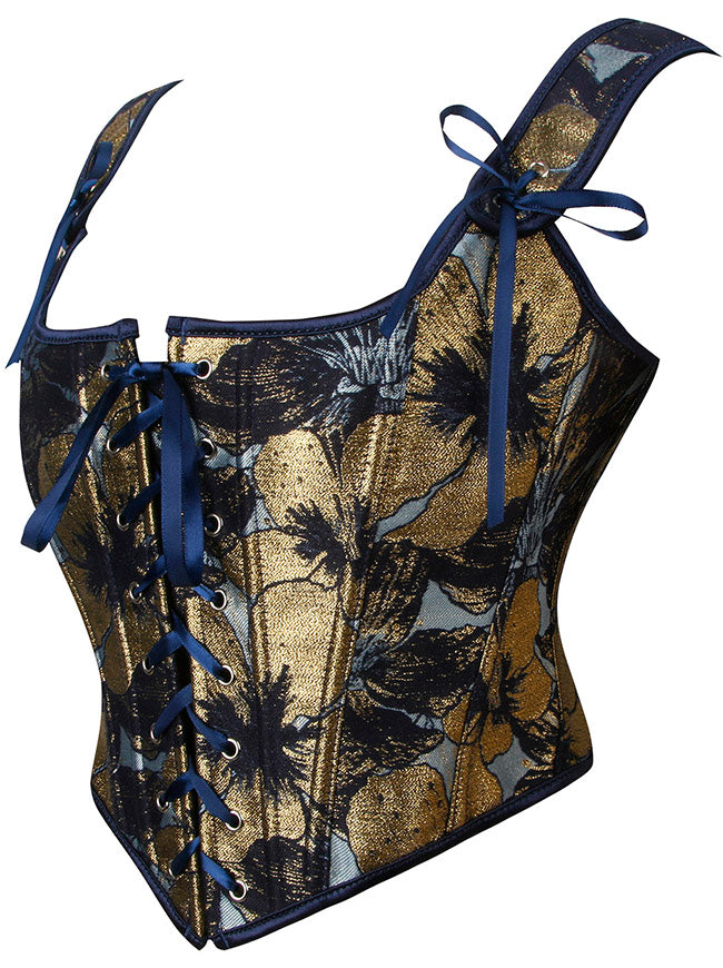 Renaissance-Bustier-Korsett mit Schnürung und Vintage-Stäbchen, Modellansicht