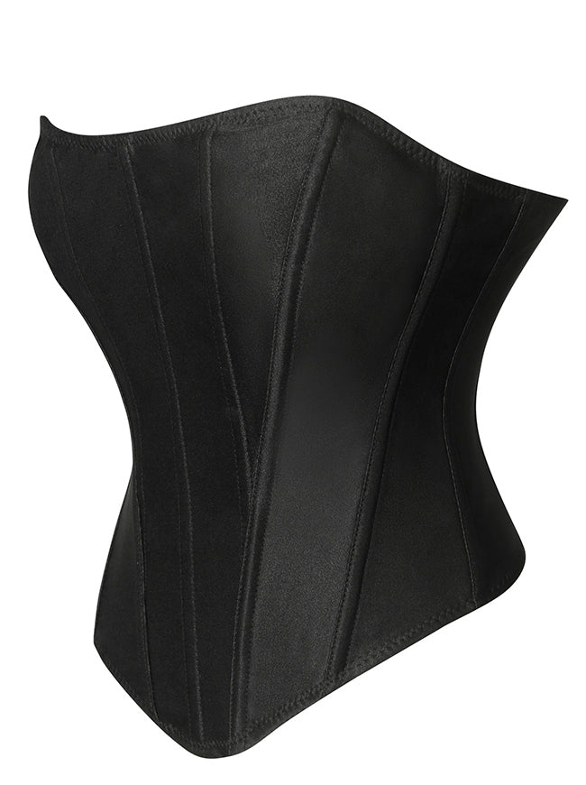 Sweetheart Neck Bustier Boned Bodyshaper Party Crop Top Size View