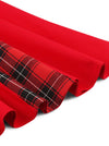 Women's Fashion Casual Red Cocktail Dresses Detail View