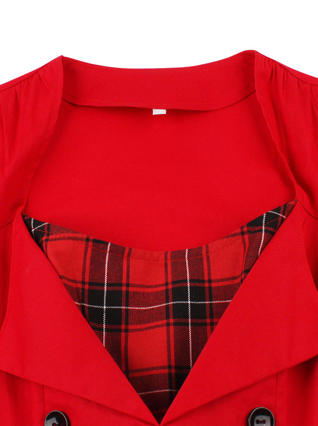 Vintage 1950s Style A-line Dresses Detail View