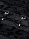 Palace Series Burlesque High Quality Casual Wedding Party Daily All-match Black Brocade Underbust Corset Tops Detail View