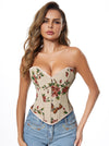 Women Classical Vintage Strapless Outerwear Corset Model View