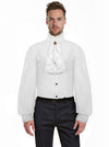 Men Ruffle Steampunk Victorian Cosplay Costume Shirt Model View